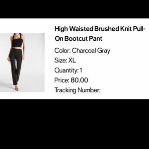 Express- High Waist Brushed Knit Pull on Bootcut